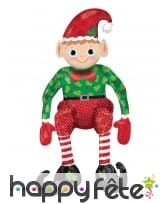 Ballon en forme de lutin de Noel 73cm