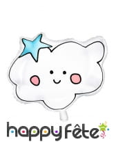 Ballon en forme de petit nuage souriant, 54 x 43cm