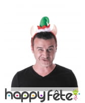 Bonnet et oreilles de lutin sur serre tête