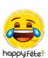 Ballon émoticones Rire aux larmes