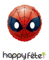 Ballon émoji tête de Spiderman, 23cm