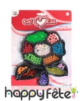 Boite fleur avec perles pour création de bijoux