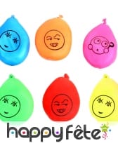 Balle farine motif visage de 7cm