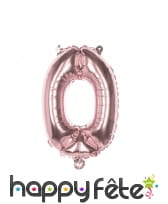 Ballon géant chiffre rose métallisé de 86 cm, image 1