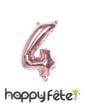 Ballon géant chiffre rose métallisé de 86 cm, image 5