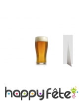 Bière géante en carton plat, 182cm