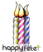 Bougie géante en carton plat 190 cm, image 2