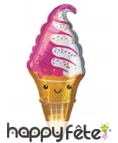 Ballon glace italienne souriante, 45 x 104 cm