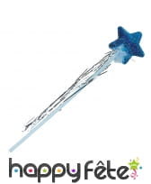 Baguette holographique bleue avec étoile