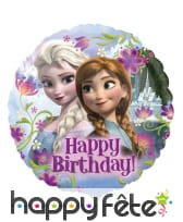 Ballon Happy Birthday XL, La Reine des Neiges