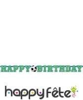 Banderole happy birthday football
