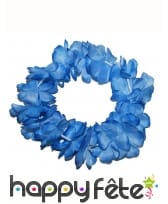 Bracelet Hawaïen de fleurs bleus, image 2