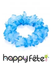 Bracelet Hawaïen de fleurs bleus