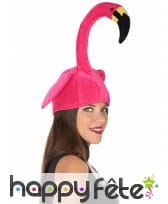 Bonnet humoristique flamant rose adulte