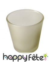 Bougeoir ivoire de 65 mm