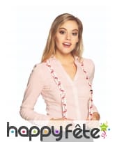 Bretelles imprimé flamant rose pour adulte