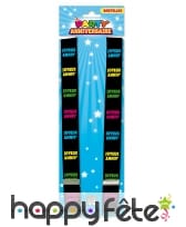 Bretelles imprimé Joyeux anniversaire multicolore