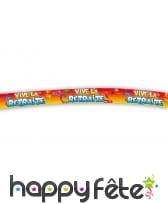 Banderole imprimée vive la retraite de 320cm