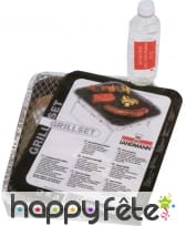 Barbecue jetable avec agent extincteur