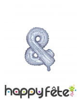 Ballon lettre argenté iridescent de 35 cm, image 24