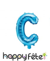 Ballon lettre bleu de 35 cm, image 3