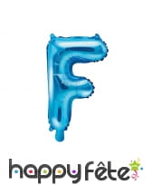 Ballon lettre bleu de 35 cm, image 6
