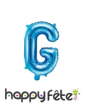 Ballon lettre bleu de 35 cm, image 7