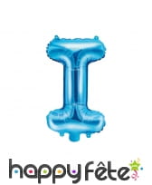 Ballon lettre bleu de 35 cm, image 9