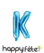 Ballon lettre bleu de 35 cm, image 11