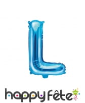 Ballon lettre bleu de 35 cm, image 12