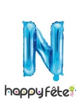 Ballon lettre bleu de 35 cm, image 14