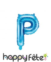 Ballon lettre bleu de 35 cm, image 16