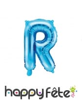 Ballon lettre bleu de 35 cm, image 18
