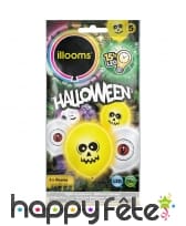 Ballons led crâne et oeil, Halloween