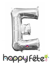 Ballon lettre en aluminium argenté de 33 cm, image 5