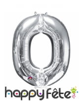 Ballon lettre en aluminium argenté de 33 cm, image 15