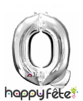 Ballon lettre en aluminium argenté de 33 cm, image 17