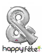 Ballon lettre en aluminium argenté de 33 cm, image 28