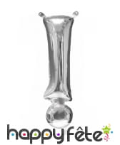 Ballon lettre en aluminium argenté de 33 cm, image 29