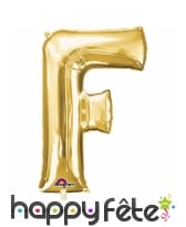 Ballon lettre en aluminium doré de 33 cm, image 6