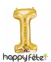 Ballon lettre en aluminium doré de 33 cm, image 9