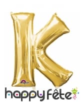 Ballon lettre en aluminium doré de 33 cm, image 11