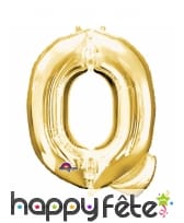 Ballon lettre en aluminium doré de 33 cm, image 17