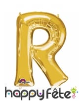 Ballon lettre en aluminium doré de 33 cm, image 18