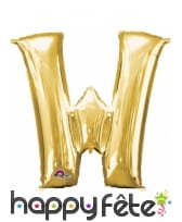 Ballon lettre en aluminium doré de 33 cm, image 23