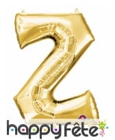 Ballon lettre en aluminium doré de 33 cm, image 26