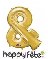 Ballon lettre en aluminium doré de 33 cm, image 28