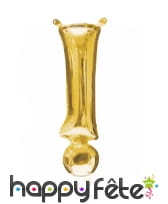 Ballon lettre en aluminium doré de 33 cm, image 29