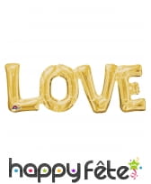 Ballons Love géant doré