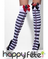 Bas ligné jeux de carte avec noeud papillon, image 1